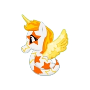 Orange Star Unicorn Seapony